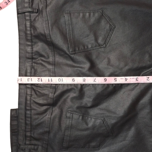 Apperloth A Plus High Waist PU Leather Skinny PantsXXL - Picture 16 of 16